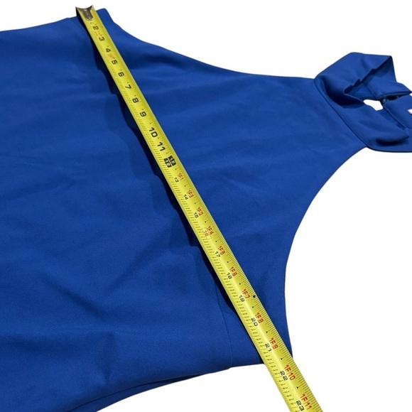 Remi x Revolve Carli Mini Halter Dress in Baltic Blue Women's Size 3X - Picture 10 of 11